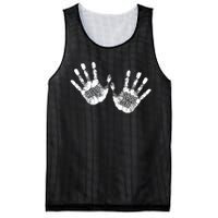 Hello Good Bye Paint Hand Prints Mesh Reversible Basketball Jersey Tank