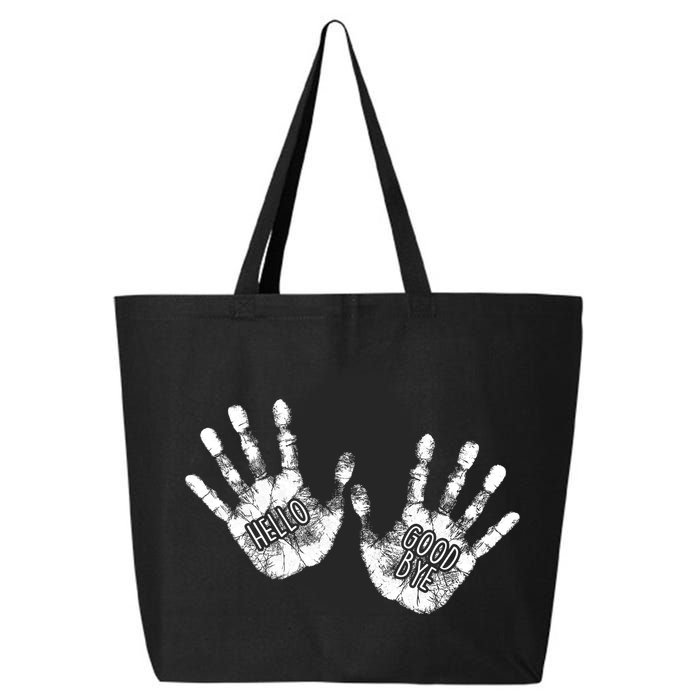 Hello Good Bye Paint Hand Prints 25L Jumbo Tote