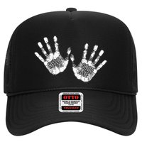 Hello Good Bye Paint Hand Prints Trucker Hat