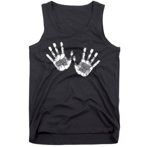 Hello Good Bye Paint Hand Prints Tank Top