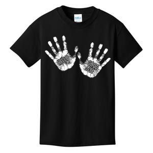 Hello Good Bye Paint Hand Prints Kids T-Shirt