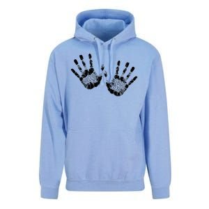 Hello Good Bye Paint Hand Prints Unisex Surf Hoodie