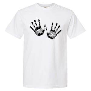 Hello Good Bye Paint Hand Prints Garment-Dyed Heavyweight T-Shirt