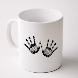 Hello Good Bye Paint Hand Prints Coffee Mug