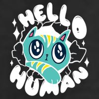 Hello Human Cat Cool Comfort Performance Bucket Hat