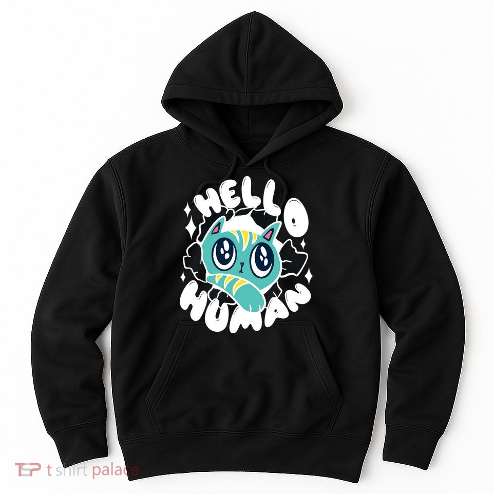 Hello Human Cat Hoodie