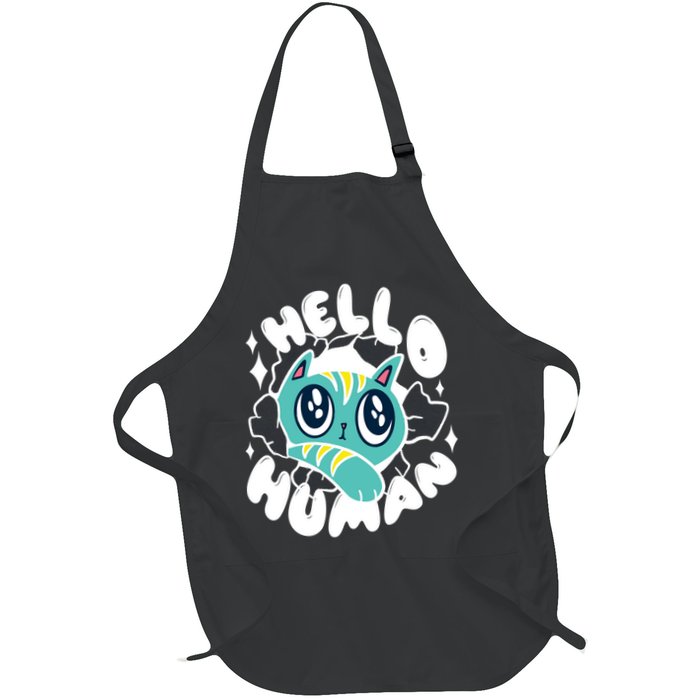 Hello Human Cat Apron