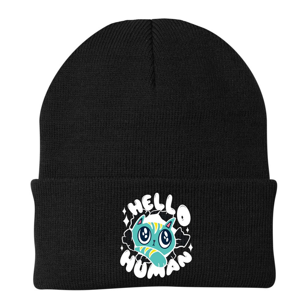 Hello Human Cat Beanie
