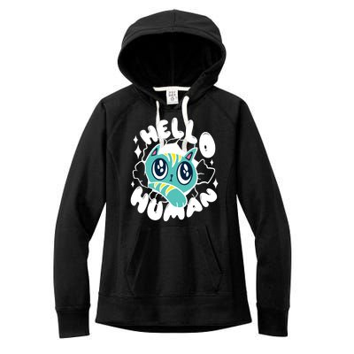 Hello Human Cat Women's Fleece Hoodie