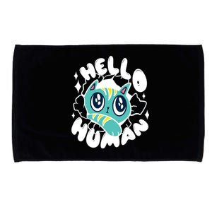 Hello Human Cat Microfiber Hand Towel