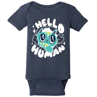 Hello Human Cat Baby Bodysuit