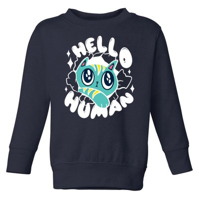 Hello Human Cat Toddler Sweatshirt