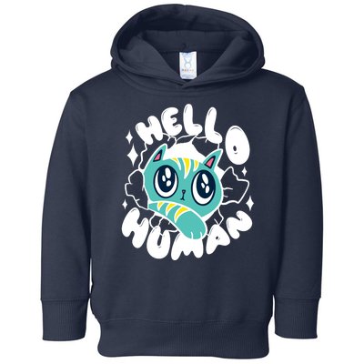 Hello Human Cat Toddler Hoodie