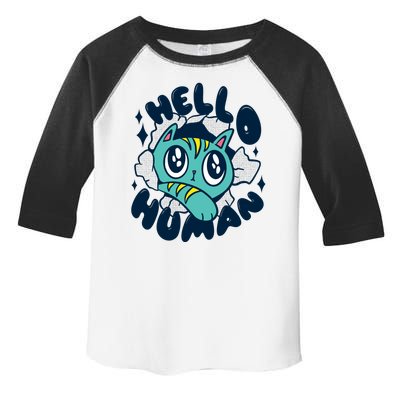 Hello Human Cat Toddler Fine Jersey T-Shirt