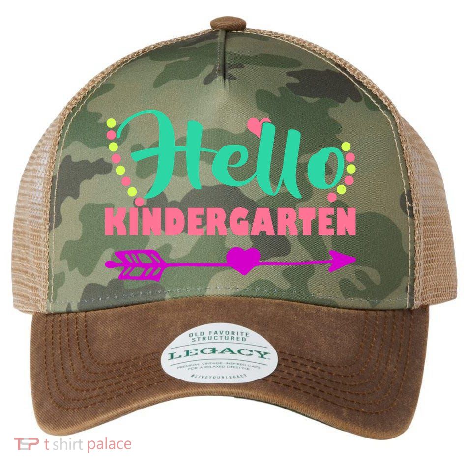 Hello Kindergarten Arrow Legacy Tie Dye Trucker Hat