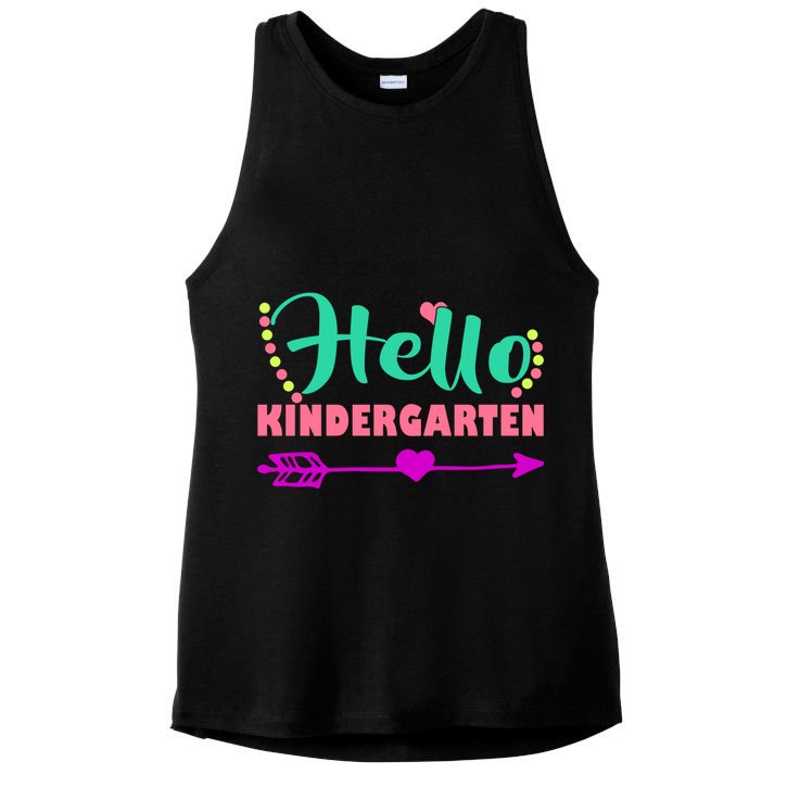 Hello Kindergarten Arrow Ladies PosiCharge Tri-Blend Wicking Tank