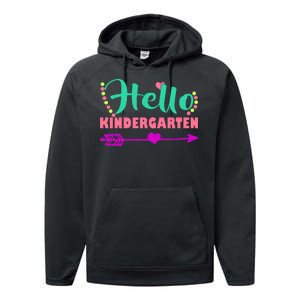 Hello Kindergarten Arrow Performance Fleece Hoodie