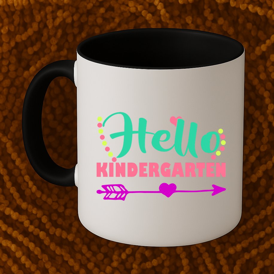 Hello Kindergarten Arrow Mug