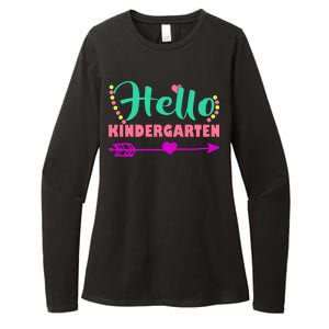 Hello Kindergarten Arrow Womens CVC Long Sleeve Shirt