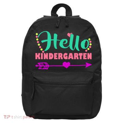 Hello Kindergarten Arrow 16 in Basic Backpack