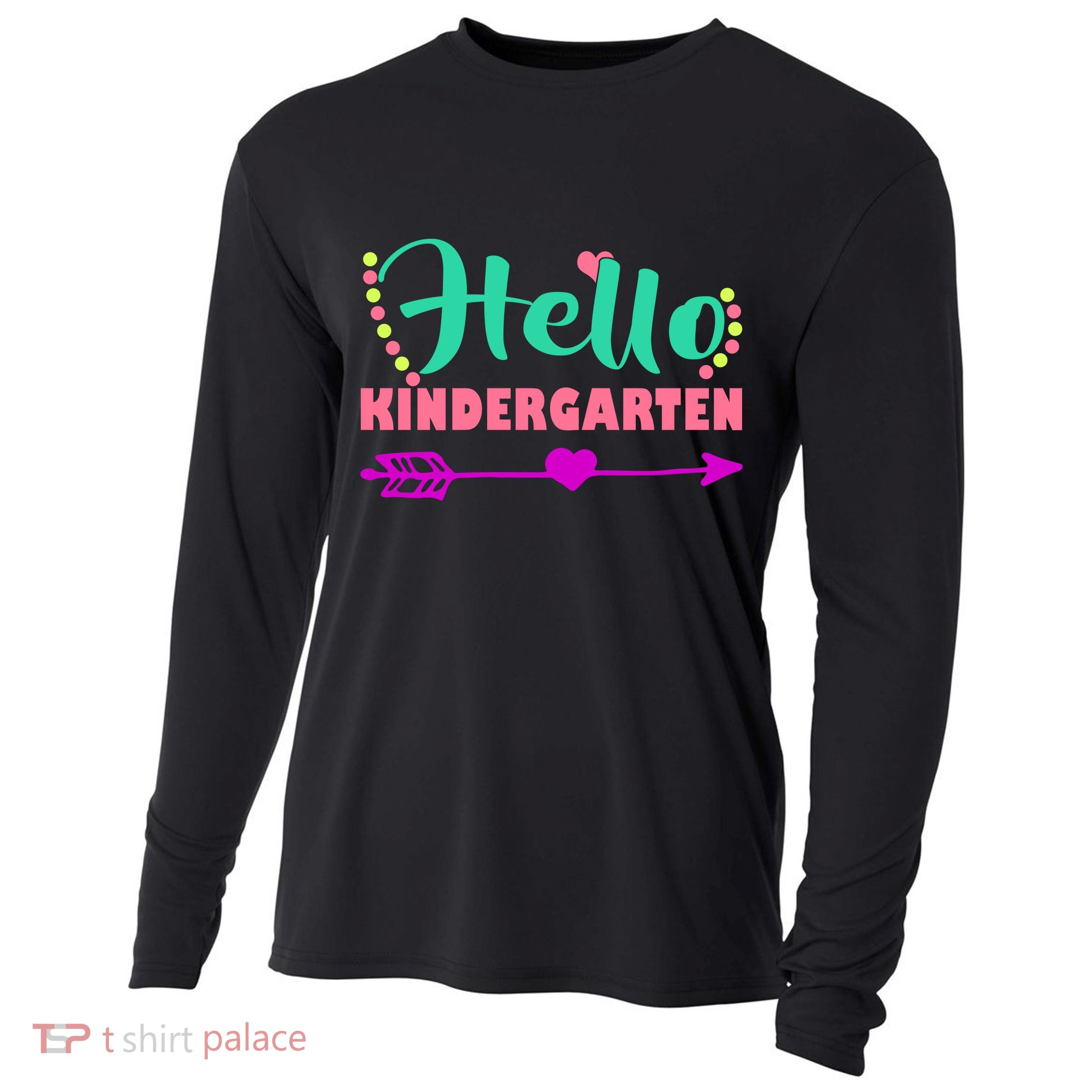 Hello Kindergarten Arrow Cooling Performance Long Sleeve Crew