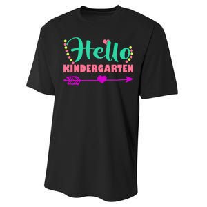 Hello Kindergarten Arrow Performance Sprint T-Shirt