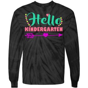 Hello Kindergarten Arrow Tie-Dye Long Sleeve Shirt