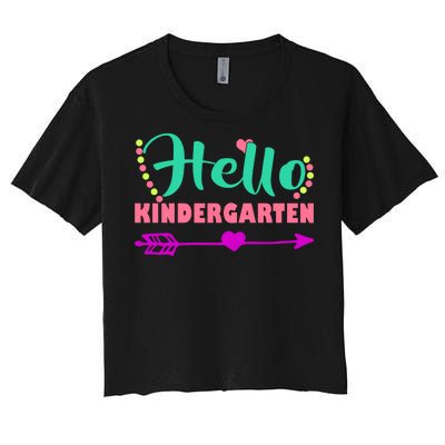 Hello Kindergarten Arrow Women's Crop Top Tee