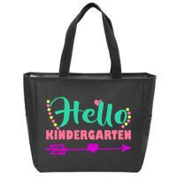 Hello Kindergarten Arrow Zip Tote Bag