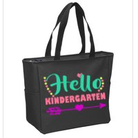 Hello Kindergarten Arrow Zip Tote Bag