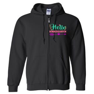 Hello Kindergarten Arrow Full Zip Hoodie