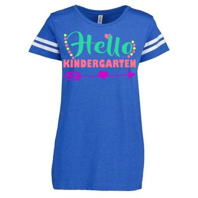 Hello Kindergarten Arrow Enza Ladies Jersey Football T-Shirt