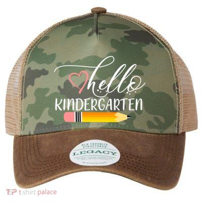 Hello Kindergarten Cute Pencil Legacy Tie Dye Trucker Hat