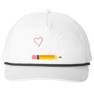 Hello Kindergarten Cute Pencil Snapback Five-Panel Rope Hat