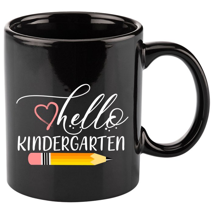 Hello Kindergarten Cute Pencil 11oz C Handle Ceramic Mug