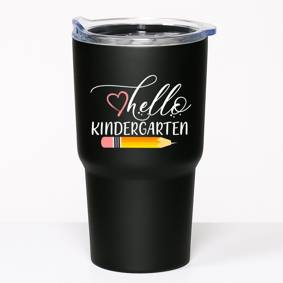 Hello Kindergarten Cute Pencil Tumbler
