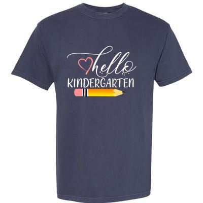 Hello Kindergarten Cute Pencil Garment-Dyed Heavyweight T-Shirt