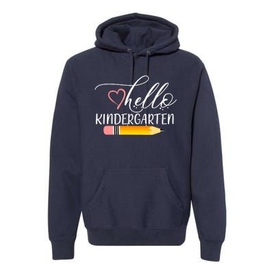 Hello Kindergarten Cute Pencil Premium Hoodie