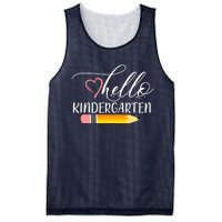 Hello Kindergarten Cute Pencil Mesh Reversible Basketball Jersey Tank