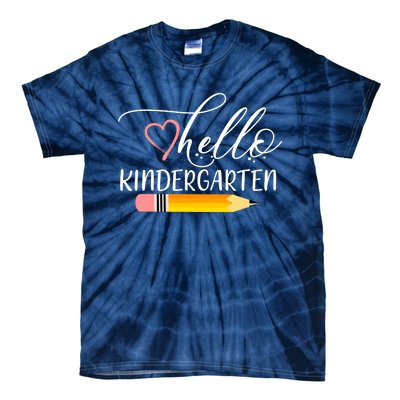 Hello Kindergarten Cute Pencil Tie-Dye T-Shirt