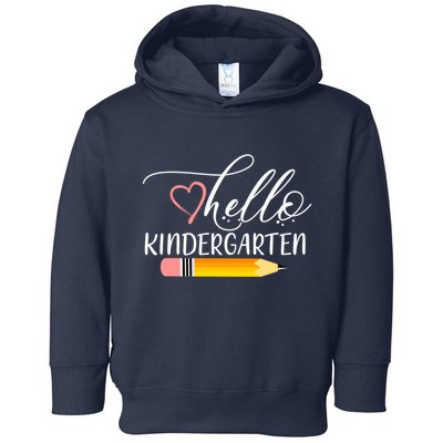 Hello Kindergarten Cute Pencil Toddler Hoodie