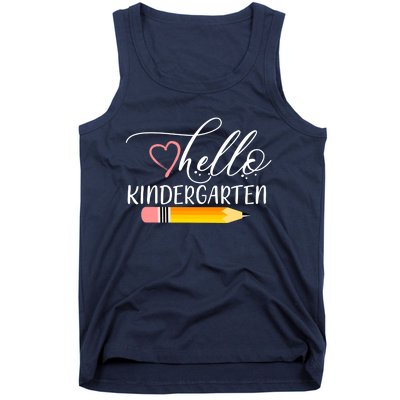 Hello Kindergarten Cute Pencil Tank Top