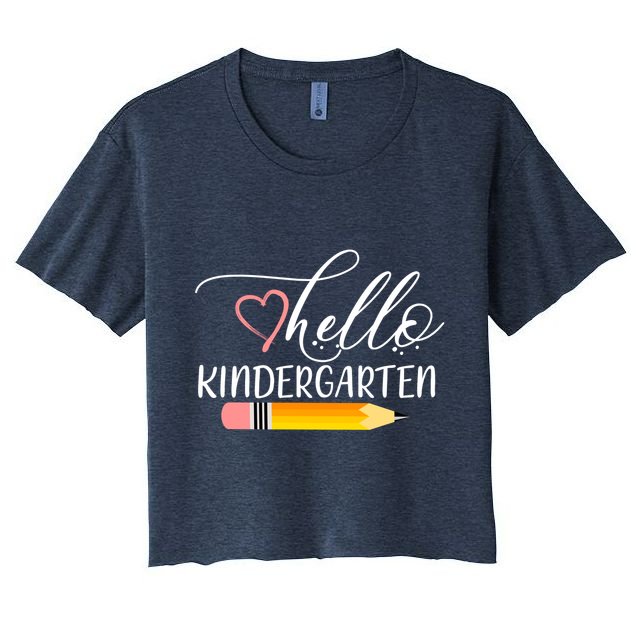 Hello Kindergarten Cute Pencil Crop Top
