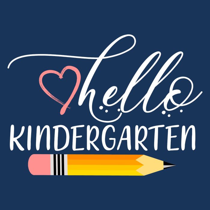 Hello Kindergarten Cute Pencil Kids T-Shirt