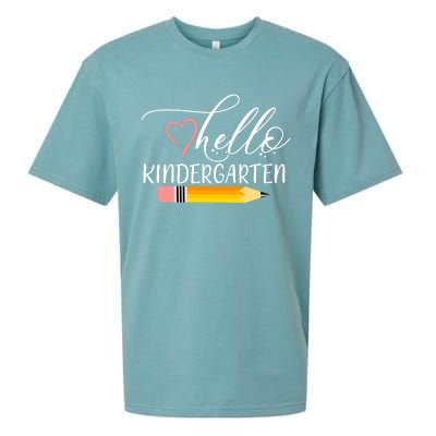 Hello Kindergarten Cute Pencil Sueded Cloud Jersey T-Shirt