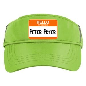 Hello My Name Is Peter Peter Adult Drive Performance Visor