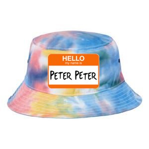 Hello My Name Is Peter Peter Tie Dye Newport Bucket Hat