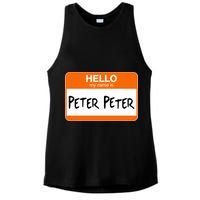 Hello My Name Is Peter Peter Ladies PosiCharge Tri-Blend Wicking Tank