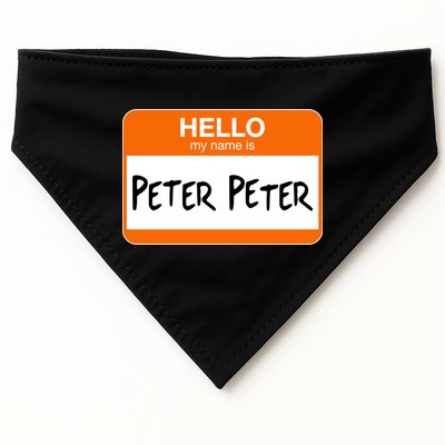 Hello My Name Is Peter Peter USA-Made Doggie Bandana