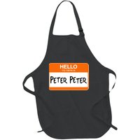 Hello My Name Is Peter Peter Full-Length Apron With Pockets